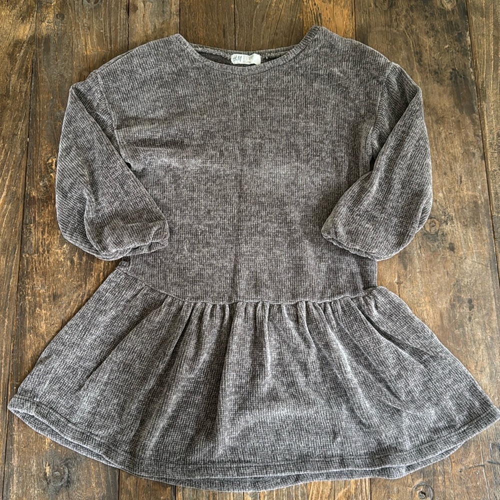 H&M Girls Chenille Sweater Dress size 6X/7